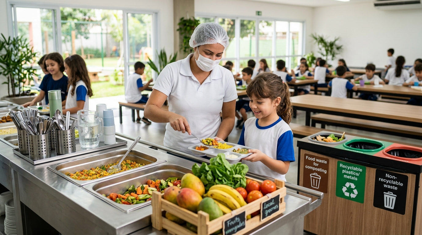 Alimentação escolar sustentável: 5 práticas para a escola