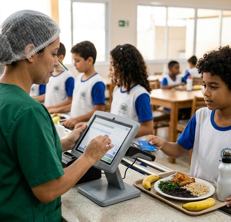 Gestão da cantina escolar com dados de vendas
