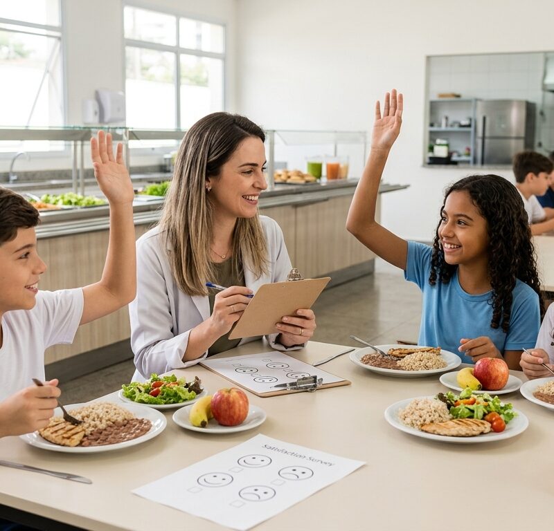 Como medir a satisfação na alimentação escolar