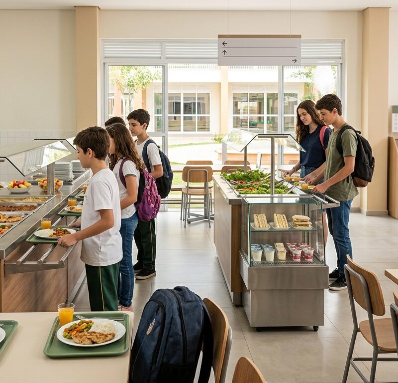 Modelos de atendimento para cantina escolar