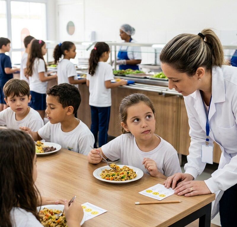 Teste de aceitabilidade na alimentação escolar